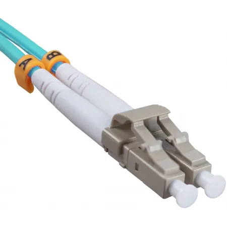 Патч-корд Cabeus FOP-50-LC-LC-3M 2x50/125 OM3 LC дуплекс-LC дуплекс 3м LSZH бирюзовый