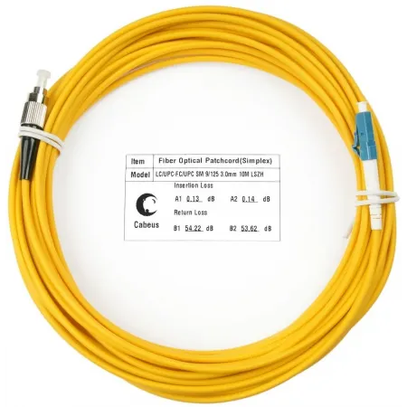Патч-корд Cabeus FOP(S)-9-LC-FC-15M 1x9/125 OS2 LC-FC 15м LSZH желтый
