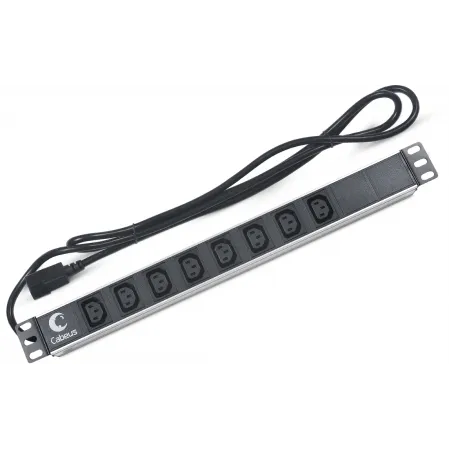 Блок распределения питания Cabeus PDU-8I-2IEC гор.размещ. 8xC13 10A IEC-320-C14 2м
