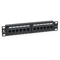 Патч-панель Cabeus PL-12-CAT.5E 10"-DUAL 10" 1U 12xRJ45 кат.5E UTP Патч-панель Cabeus PL-12-CAT.5E 10"-DUAL 10" 1U 12xRJ45 кат.5E UTP
