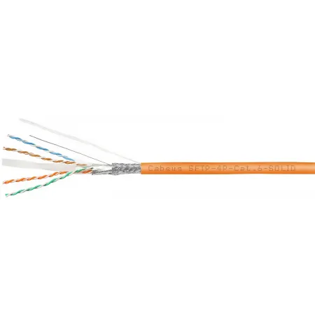 Кабель информационный Cabeus SFTP-4P-CAT.6-SOLID-LSZH кат.6 SF/UTP 4 пары LSZH внутренний 305м оранжевый