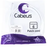 Патч-корд Cabeus PC-UTP-RJ45-CAT.6-3M-WH-LSZH U/UTP RJ-45 вил.-вилка RJ-45 кат.6 3м белый LSZH