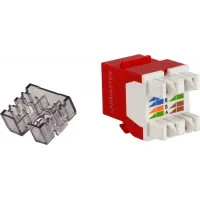 Модуль Lanmaster LAN-OK45U6/180N-RD Keystone RJ45 кат.6 крас. Модуль Lanmaster LAN-OK45U6/180N-RD Keystone RJ45 кат.6 крас.