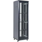 Шкаф коммутационный Rexant (04-1866-232) напольный 18U 600x600мм пер.дв.перфор. черный