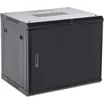 Шкаф коммутационный Rexant (04-0954-122) настенный 9U 400x542мм пер.дв.металл черный