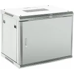 Шкаф коммутационный Rexant (04-0966-121) настенный 9U 600x600мм пер.дв.металл серый