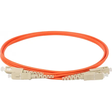 Патч-корд Lanmaster TWT-2SC-2SC/OM2-1.0 2x50/125 OM2 SC дуплекс-SC дуплекс 1м ПВХ оранжевый