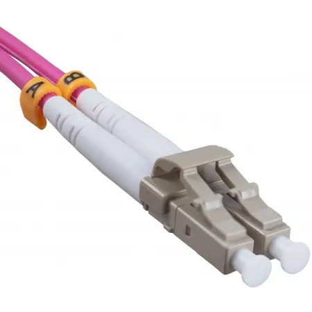 Патч-корд Cabeus OP-50-OM4-LC-LC-2M 2x50/125 OM4 LC дуплекс-LC дуплекс 2м LSZH розовый Патч-корд Cabeus OP-50-OM4-LC-LC-2M 2x50/125 OM4 LC дуплекс-LC дуплекс 2м LSZH розовый