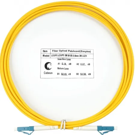 Патч-корд Cabeus FOP(S)-9-LC-LC-3M 1x9/125 OS2 LC-LC 3м LSZH желтый