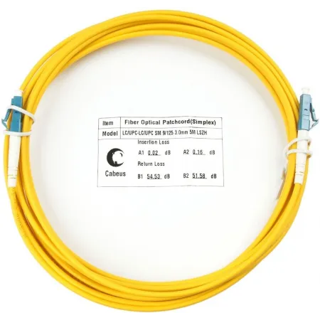 Патч-корд Cabeus FOP(S)-9-LC-LC-5M 1x9/125 OS2 LC-LC 5м LSZH желтый