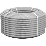 Труба гофр. гибкая ПВХ NTSS NTSS-TGS16 внеш.D=16мм 100м сер.