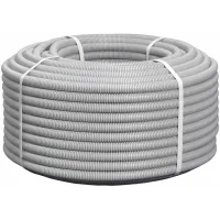 Труба гофр. гибкая ПВХ NTSS NTSS-TGS16 внеш.D=16мм 100м сер.