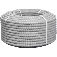 Труба гофр. гибкая ПВХ NTSS NTSS-TGS20 внеш.D=20мм 100м сер.