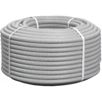 Труба гофр. гибкая ПВХ NTSS NTSS-TGS25 внеш.D=25мм 50м сер.