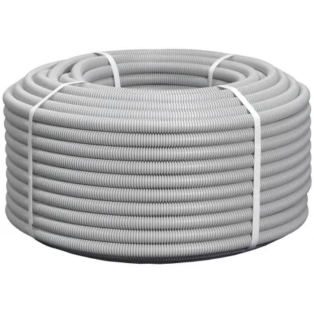 Труба гофр. гибкая ПВХ NTSS NTSS-TGS32 внеш.D=32мм 25м сер.