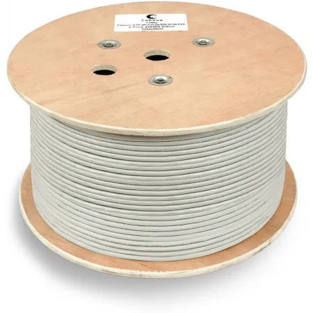Кабель информационный Cabeus FTP-4P-CAT.6-SOLID-GY кат.6 U/FTP 4 пары PVC внутренний 305м серый