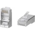 Коннектор Cabeus (8P8C-SH-FC) кат.5E RJ45 серебристый