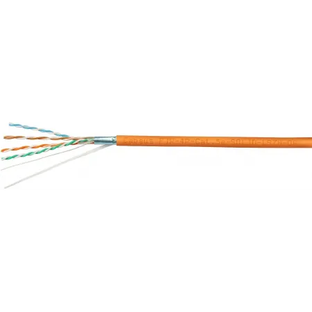 Кабель информационный Cabeus FTP-4P-CAT.5E-SOLID-LSZH кат.5E F/UTP 4 пары 24AWG LSZH внутренний 305м оранжевый