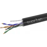 Кабель информационный Suprlan Premium 01-0308-1 кат.5E U/UTP 4 пары 23AWG PE внешний 305м черный