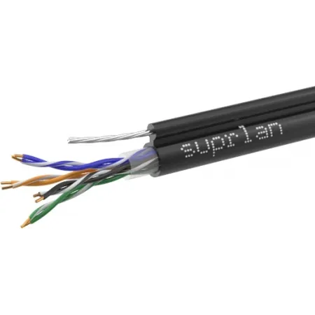 Кабель информационный Suprlan Premium 01-0308-1 кат.5E U/UTP 4 пары 23AWG PE внешний 305м черный