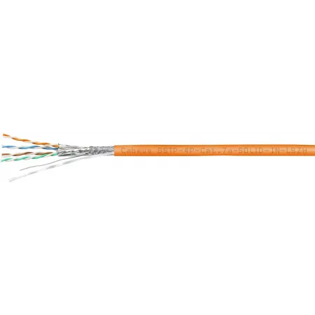 Кабель Cabeus SSTP-4P-CAT.7A-SOLID-IN-LSZH кат.7A S/FTP 4 пары LSZH внутренний 305м оранжевый