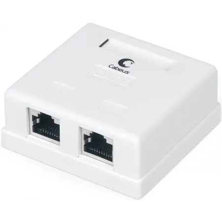 Розетка Cabeus WS-8P8C-CAT.6-SH-2 комп.RJ45 кат.6 бел.