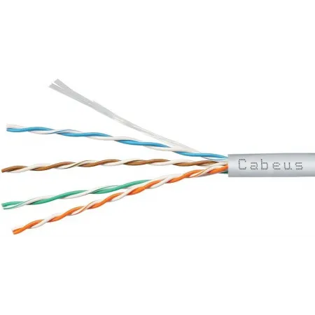 Кабель информационный Cabeus UTP-4P-Cat.5e-SOLID-LSZH-WH-100 кат.5E U/UTP 4 пары LSZH внутренний 100м белый Кабель информационный Cabeus UTP-4P-Cat.5e-SOLID-LSZH-WH-100 кат.5E U/UTP 4 пары LSZH внутренний 100м белый