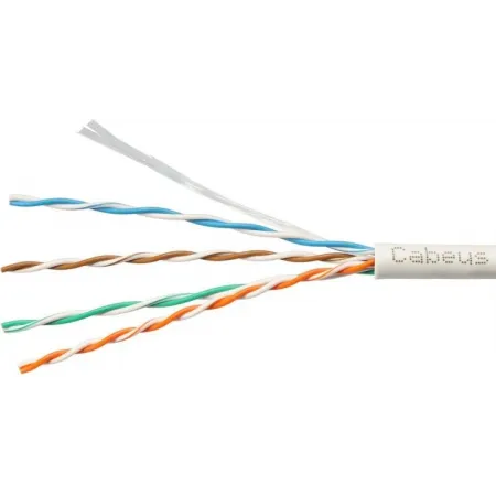 Кабель информационный Cabeus UTP-4P-CAT.5E-SOLID-GY-100 кат.5E U/UTP 4 пары PVC внутренний 100м серый Кабель информационный Cabeus UTP-4P-CAT.5E-SOLID-GY-100 кат.5E U/UTP 4 пары PVC внутренний 100м серый