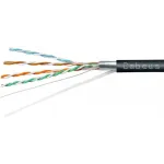 Кабель информационный Cabeus FTP-4P-Cat.5e-SOLID-OUT-PE-UV-100 кат.5E F/UTP 4 пары PE универсальный 100м черный