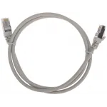 Патч-корд Rexant 02-0110-1 F/UTP RJ-45 вил.-вилка RJ-45 кат.5E 1м серый LSZH