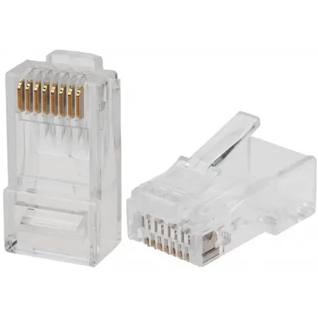Коннектор Rexant (05-1031-4) кат.6 RJ45 прозрачный (упак.:50шт) Коннектор Rexant (05-1031-4) кат.6 RJ45 прозрачный (упак.:50шт)
