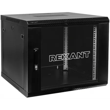 Шкаф коммутационный Rexant (04-0966-112) настенный 6U 600x600мм пер.дв.стекл 60кг серый 510мм 230град. 501мм сталь Шкаф коммутационный Rexant (04-0966-112) настенный 6U 600x600мм пер.дв.стекл 60кг серый 510мм 230град. 501мм сталь