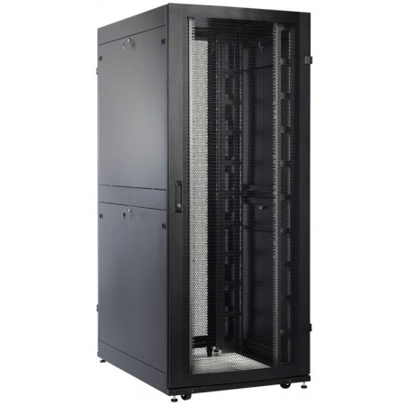 Шкаф серверный ЦМО ШТК-СП-42.8.10-44АА-9005 42U 800x990мм пер.дв.перфор. 2 бок.пан. 1350кг черный
