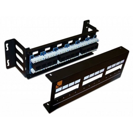 Патч-панель Lanmaster LAN-PPF12U5E/W 19" 1U 12xRJ45 кат.5e UTP Патч-панель Lanmaster LAN-PPF12U5E/W 19" 1U 12xRJ45 кат.5e UTP