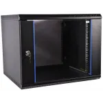Шкаф коммутационный ЦМО ШРН-ЭКОНОМ (ШРН-Э-12.500-9005) настенный 12U 600x520мм пер.дв.стекл 75кг черный 470мм