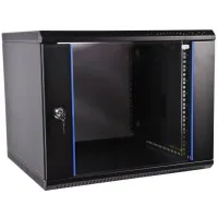 Шкаф коммутационный ЦМО ШРН-ЭКОНОМ (ШРН-Э-12.500-9005) настенный 12U 600x520мм пер.дв.стекл 75кг черный 470мм