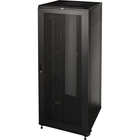 Шкаф серверный Lanmaster (TWT-CBB-42U-8X10-P1) напольный 42U 800x1000мм пер.дв.перфор. задн.дв.перфор.2-хст. 2 бок.пан. 800кг черный