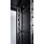 Шкаф серверный ЦМО (ШТК-СП-42.8.10-48АА-9005) напольный 42U 800x930мм пер.дв.перфор. задн.дв.перфор.2-хст. 2 бок.пан. 1350кг черный 690мм 180град. 1950мм