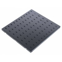 Полка стационарная ЦМО СВ-45-9005 0.5U нагр.:45кг. 19" 450мм черный (упак.:1шт)