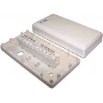 Бокс распределительный Lanmaster TWT-DB10-1P-DIS 10 пар с плинтами светло-серый