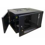 Шкаф коммутационный Lanmaster Next (TWT-CBWNG-15U-6X4-BK) настенный 15U 550x450мм пер.дв.стекл 60кг черный 21.5кг 823мм