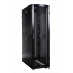 Шкаф серверный ЦМО (ШТК-СП-42.6.12-48АА-9005) напольный 42U 600x1130мм пер.дв.перфор. задн.дв.перфор.2-хст. 2 бок.пан. направл.под закл.гайки 1350кг черный 890мм 150кг 180град. 1950мм
