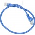 Патч-корд Lanmaster LAN-PC45/U5E-0.5-BL UTP RJ-45 вил.-вилка RJ-45 кат.5E 0.5м синий LSZH (уп.:1шт)