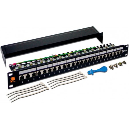 Патч-панель Lanmaster LAN-PPL24S5E 19" 1U 24xRJ45 кат.5e