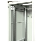 Шкаф серверный ЦМО (ШТК-М-27.6.10-4ААА) напольный 27U 600x1000мм пер.дв.перфор. задн.дв.стал.лист 2 бок.пан. 400кг серый 855мм 81.4кг 180град. 1360мм