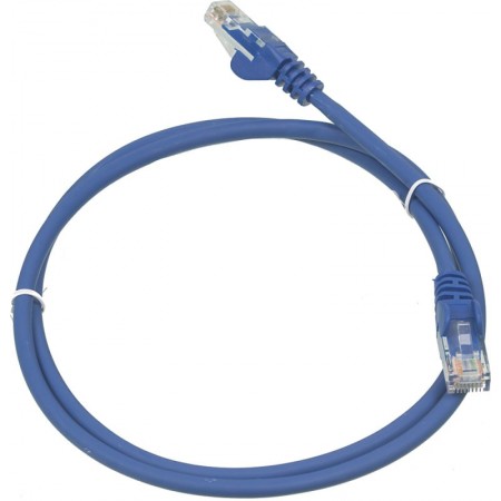 Патч-корд Lanmaster LAN-PC45/U5E-1.0-BL UTP RJ-45 вил.-вилка RJ-45 кат.5E 1м синий LSZH (уп.:1шт)