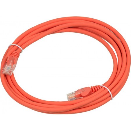 Патч-корд Lanmaster LAN-PC45/U5E-3.0-OR UTP RJ-45 вил.-вилка RJ-45 кат.5E 3м оранжевый LSZH (уп.:1шт)