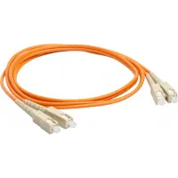 Патч-корд Lanmaster LAN-2SC-2SC/OM3-2.0 2x50/125 OM3 SC дуплекс-SC дуплекс 2м LSZH оранжевый