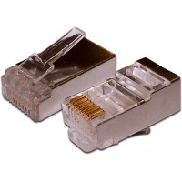Коннектор Lanmaster (TWT-PL45/S-8P8C) FTP кат.5E RJ45 серебристый (упак.:100шт)