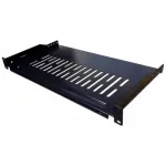 Полка стационарная для приборов Lanmaster TWT-CB-SFBF150-1U/18 1U нагр.:18кг. 19" черный (упак.:1шт)